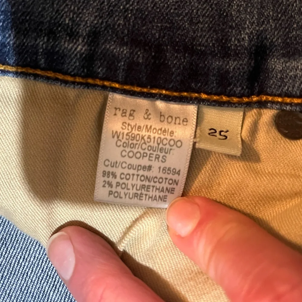 Size 25 Rag & Bone Dre Low Rise Boyfriend Coopers - Picture 8 of 10